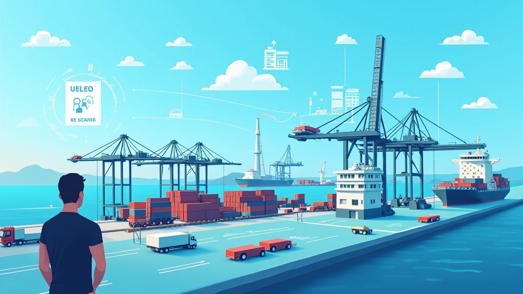 Schema delle fonti dati integrate in un sistema portuale moderno con sensori IoT e tracciamento GPS